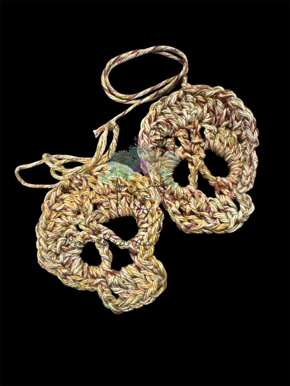 A Pair of Crocheted Skulls-Nepalese Spices 