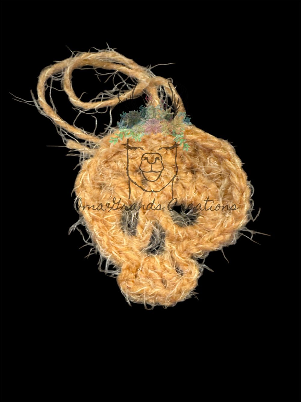 Single Crocheted Skull- Ray of Sunshine 